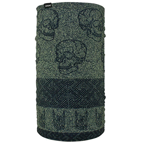 MOTLEY TUBE, FLEECE LINED, SKULL FAIRISLE