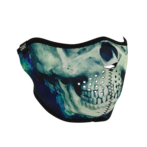 ZAN NEOPRENE HALF FACE MASK, PAINT SKULL