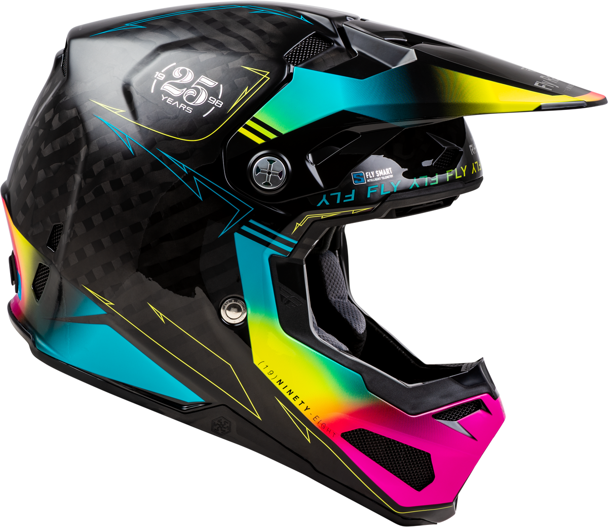Formula S Carbon Legacy Helmet Black/Electric Blu/Fuschia 2x