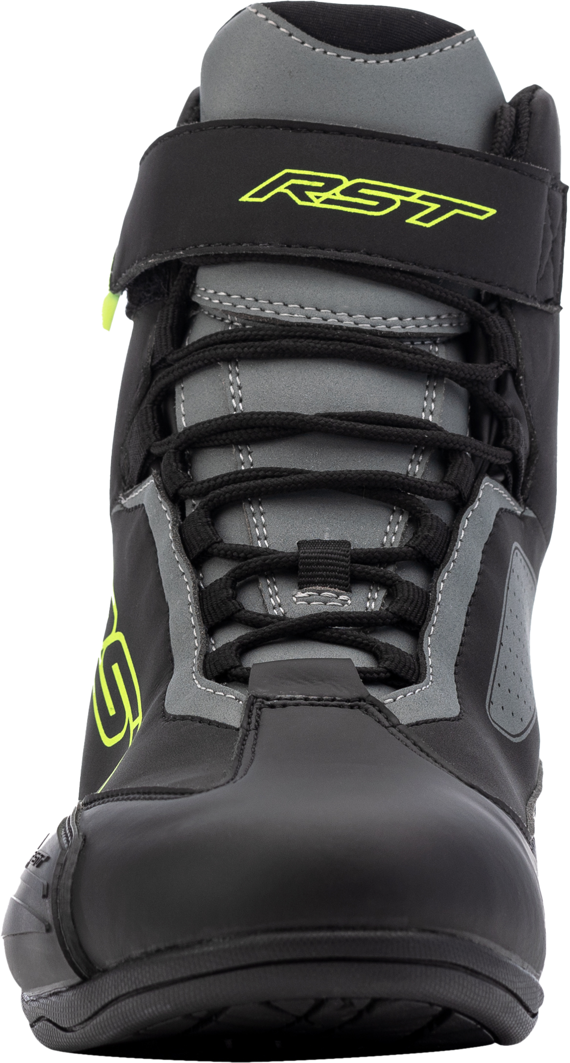Sabre Moto Shoe Ce Boot Blk/Gry/Flo Yellow Sz 7