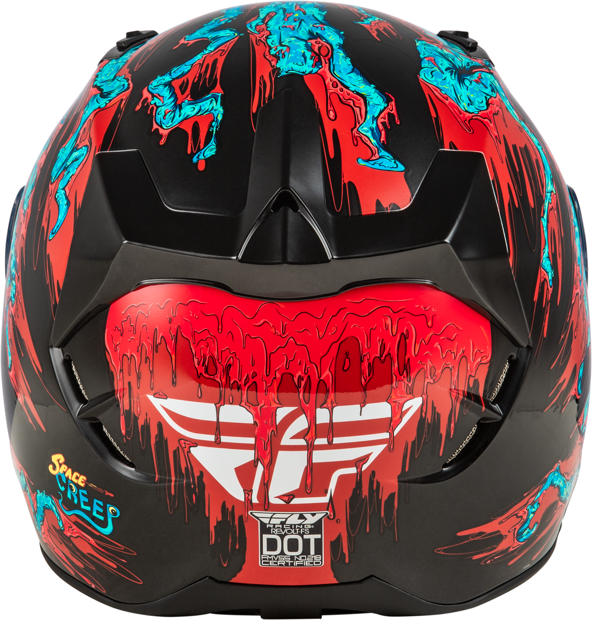 Revolt Space Creep Helmet Light Blue/Black/Red Xs