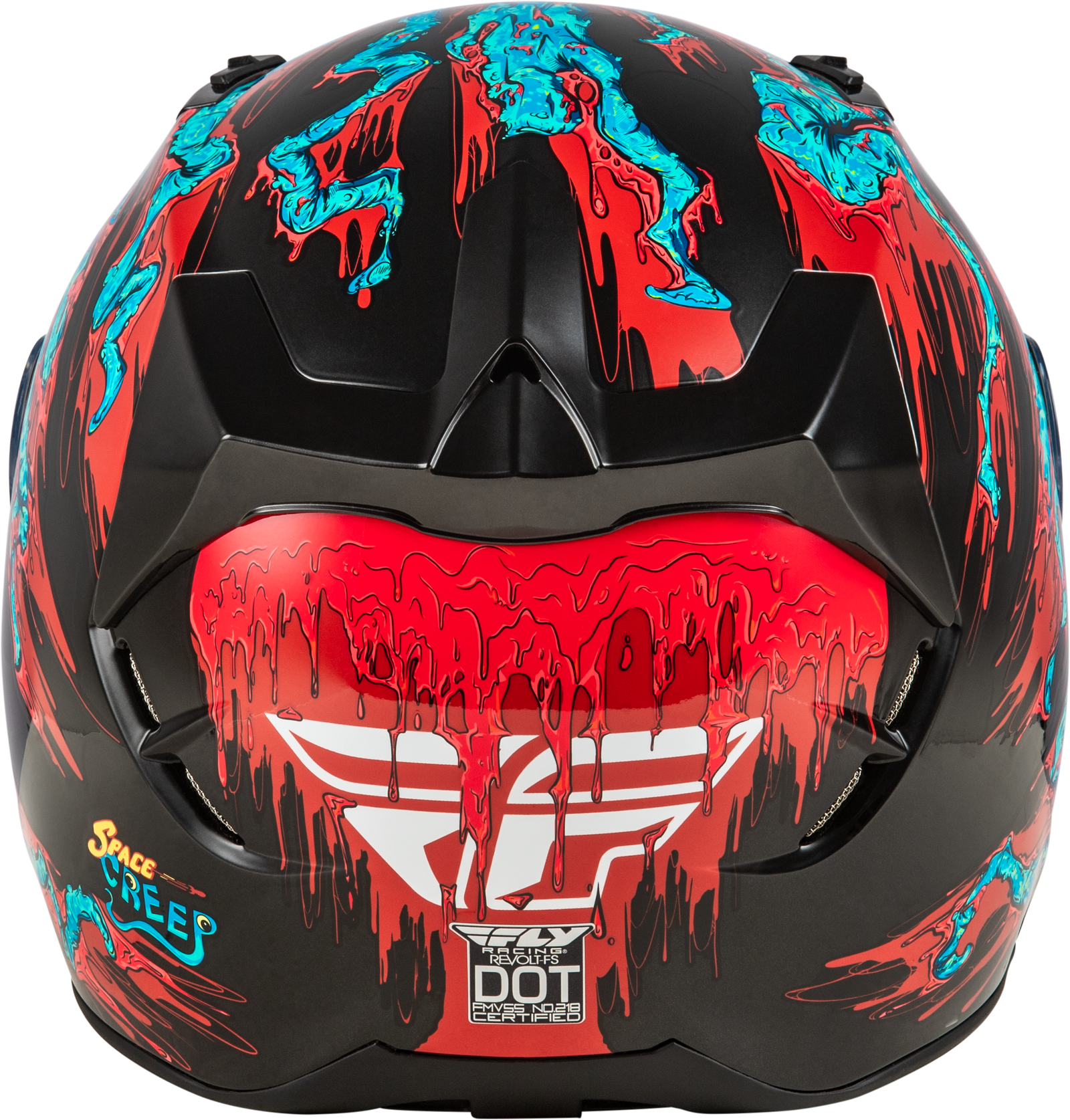 Revolt Space Creep Helmet Light Blue/Black/Red Lg
