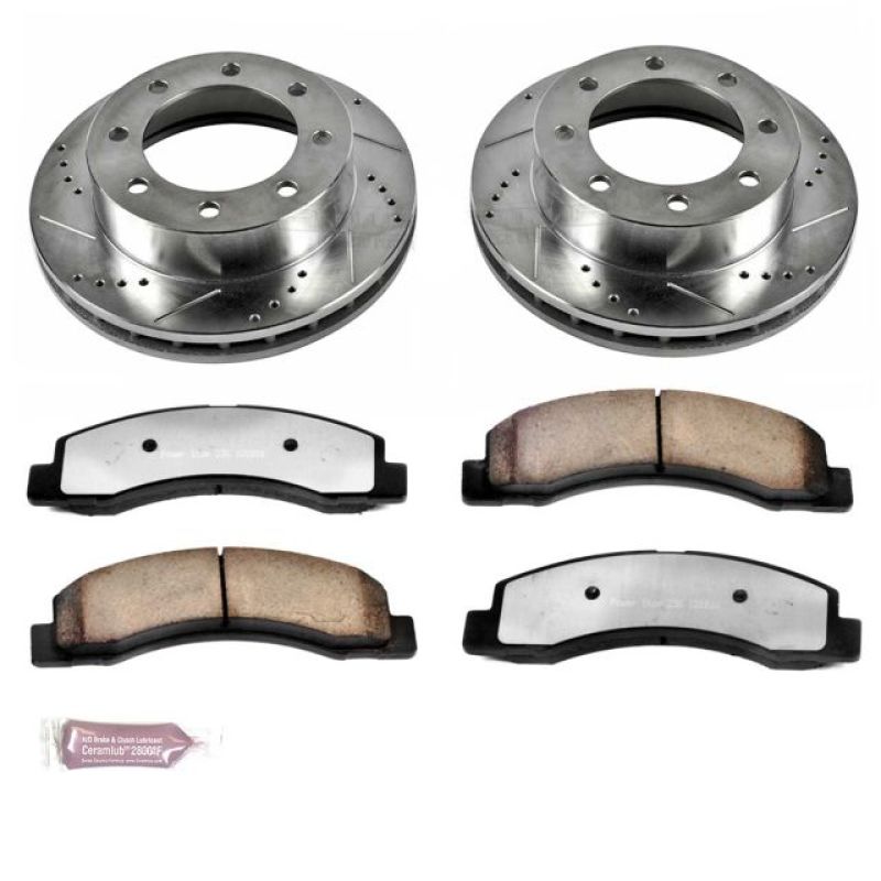 Power Stop 1999 Ford F-250 Super Duty Front Z36 Truck &amp; Tow Brake Kit
