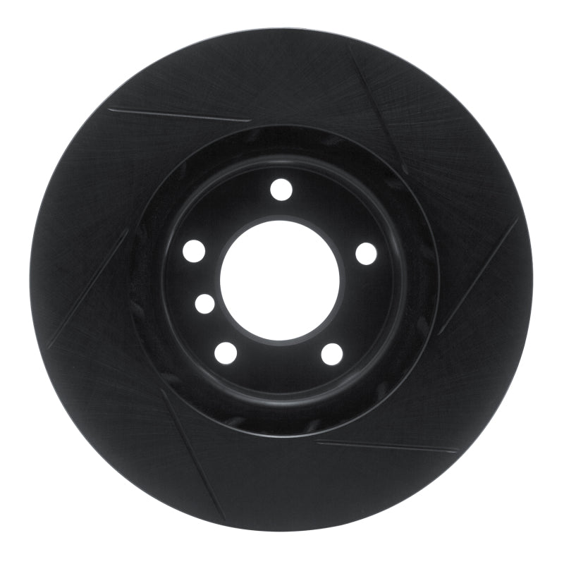 R1 95-02 BMW M3 Right Front Slotted Black Brake Rotor