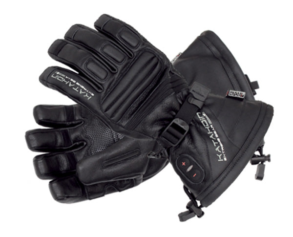 KG- TORCH LEATHER HEATED GLOVES, BLACK, X-SMALL