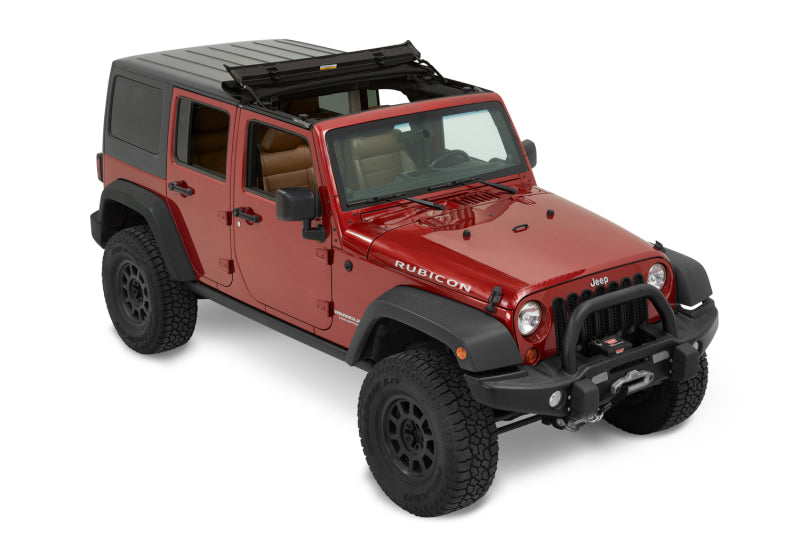 Bestop 07-18 Jeep Wrangler JK Sunrider For Hardtop (Premium Black Twill 2-Door Or 4-Door)