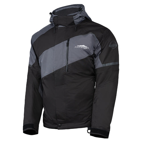 KATAHDIN GEAR RECON JACKET MENS, BLACK/GREY - MEDIUM