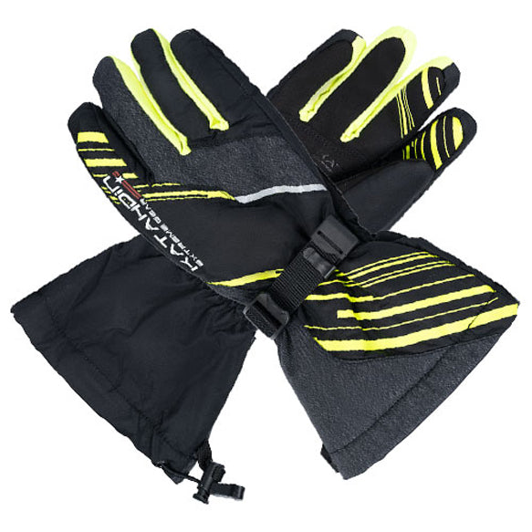 KATAHDIN GEAR GUNNER GLOVES BLACK/GREY/HI-VIZ - LARGE