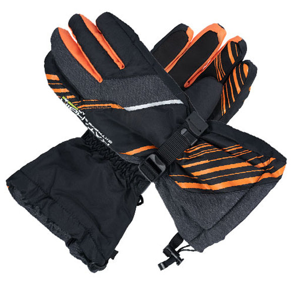 KATAHDIN GEAR GUNNER GLOVES BLACK/GREY/ORANGE - X-SMALL