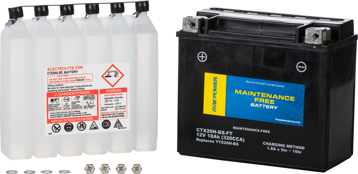 Battery Ctx20h Bs Ft Maintenance Free