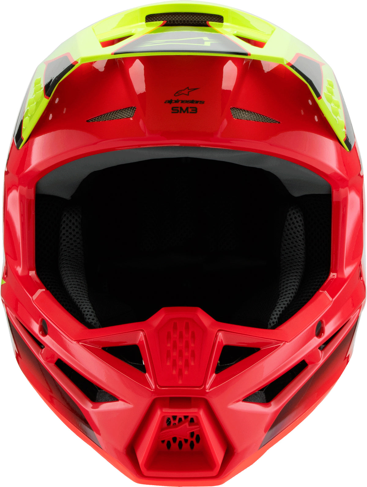 Sm3 Youth Fray Helmet Rd/Ylw Fluo/Blk Ym