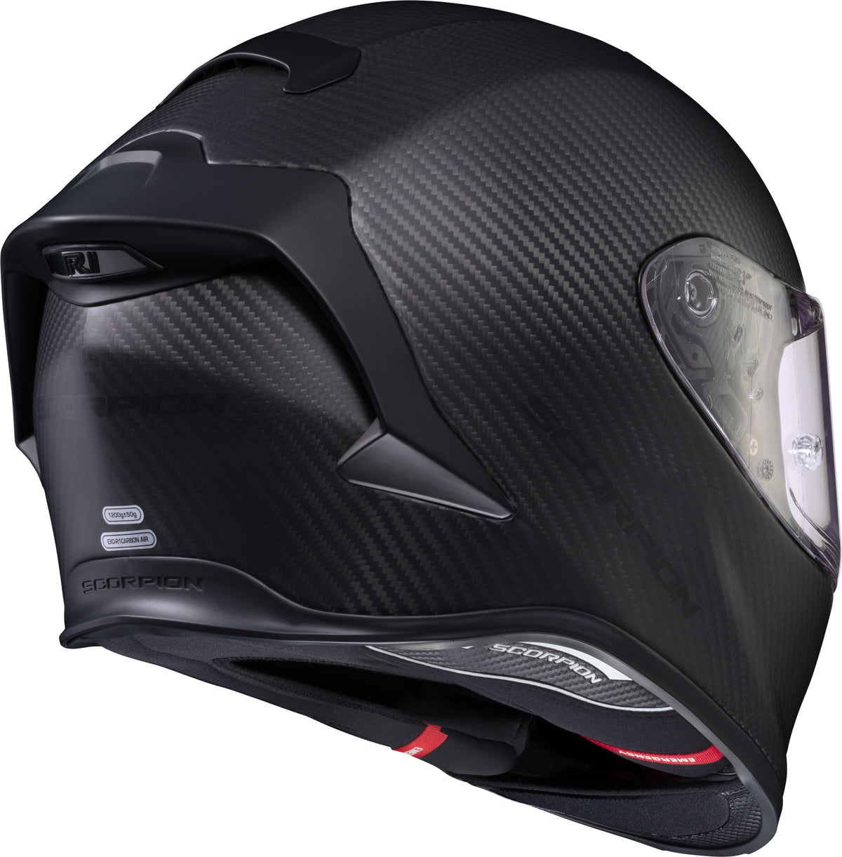 Exo R1 Air Full Face Helmet Carbon Gloss Black 3x