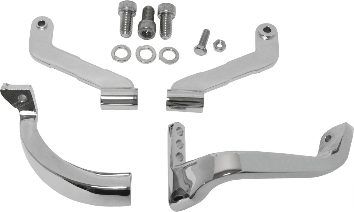 Floorboard Mounts Chrome Frt Flh/Flt 93 09 Tour Cvo 06 14