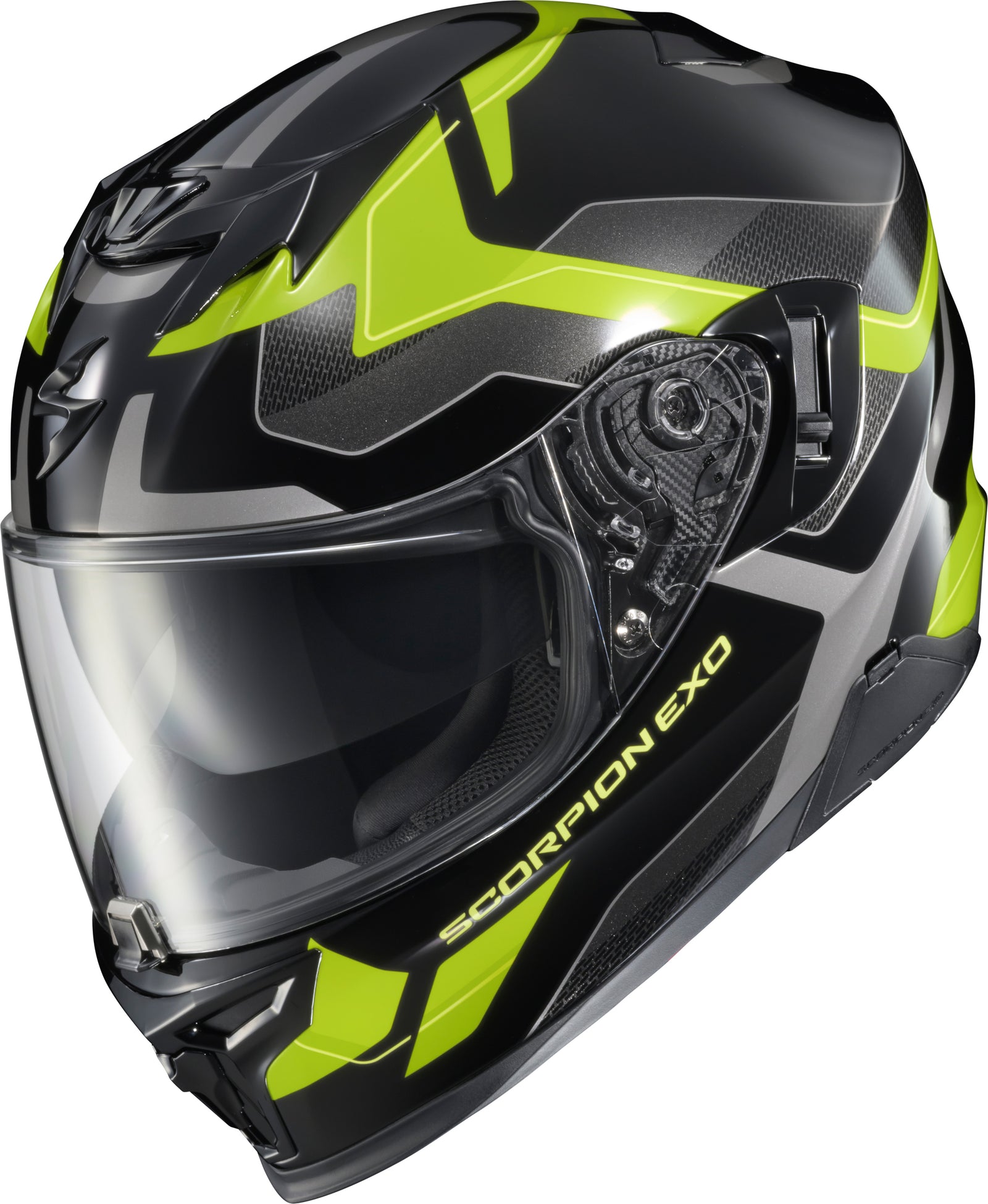 Exo T520 Full Face Helmet Zuse Black/Hi Viz Sm