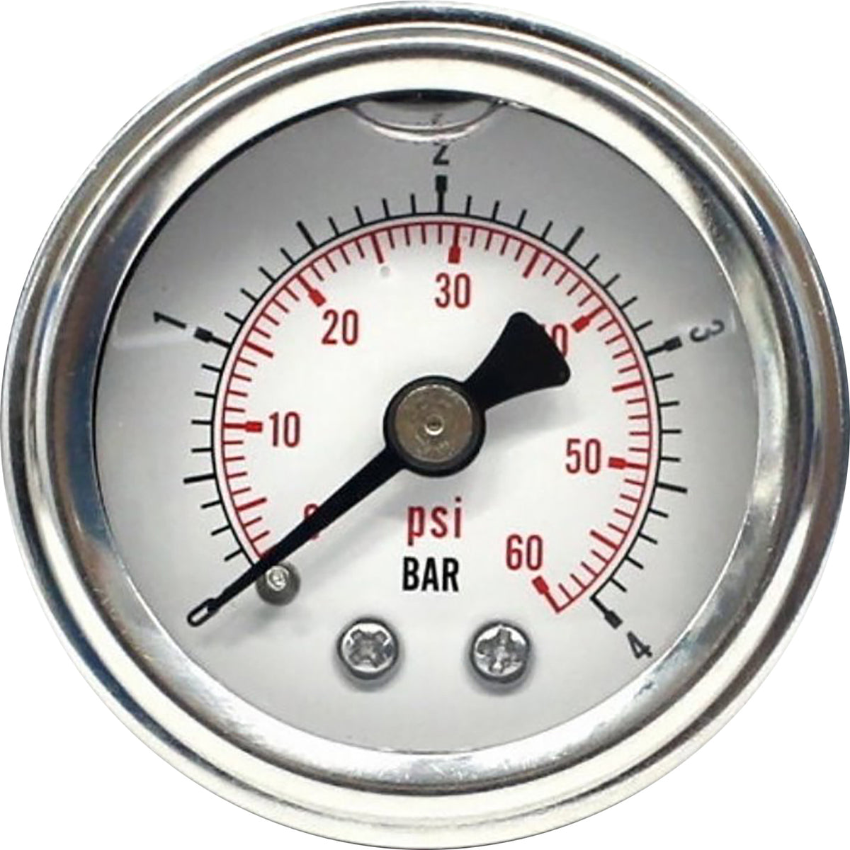Oil Pressure Gauge 60psi White