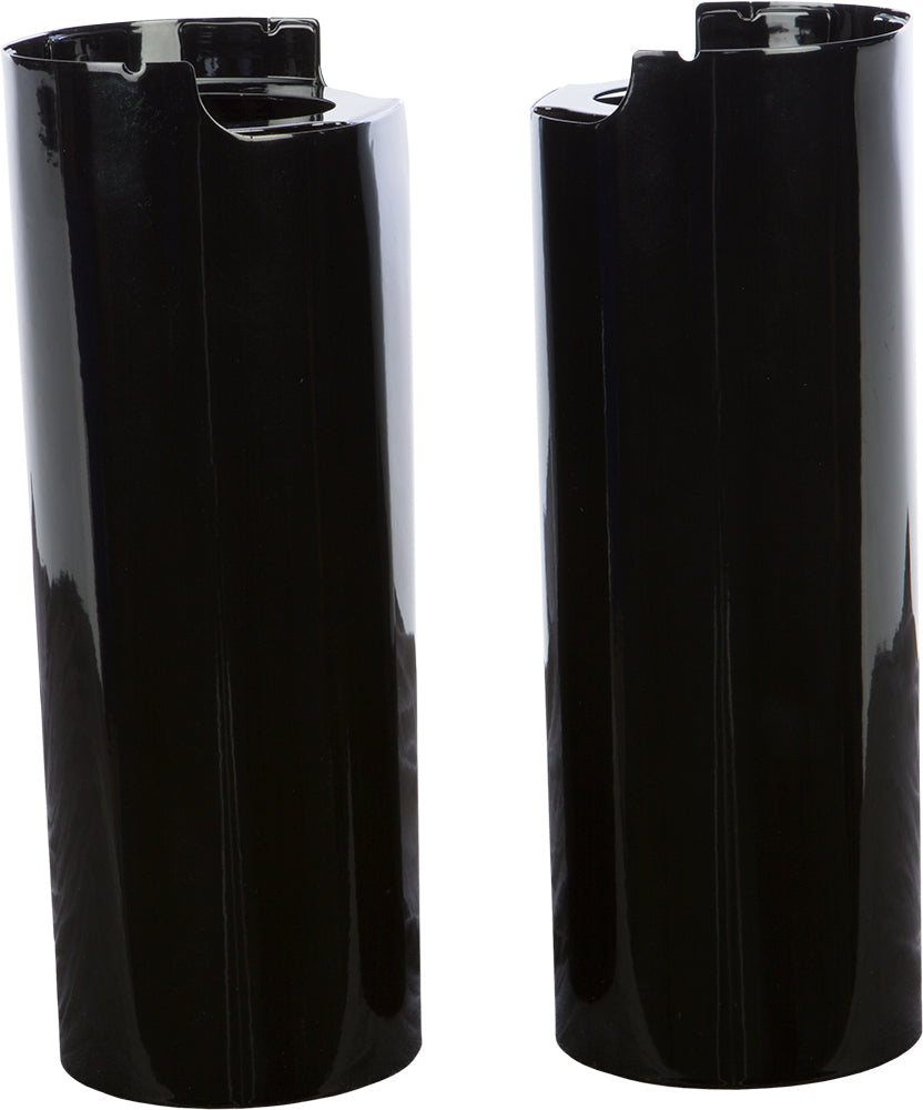 Uppr Fork Tube Covers Black+2&quot; Touring 14 Up