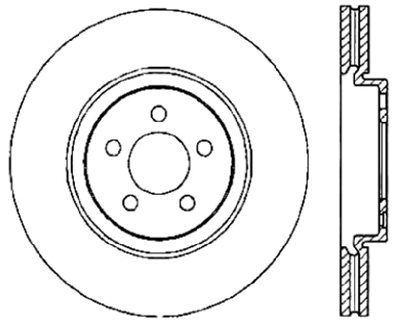 StopTech Slotted &amp; Drilled Sport Brake Rotor