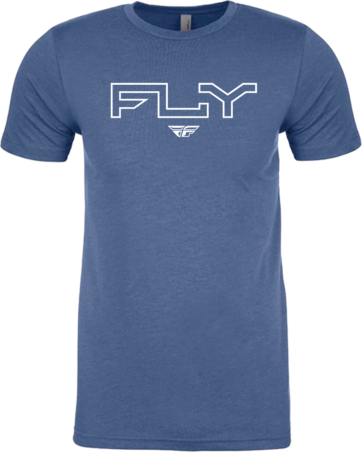 Fly Edge Tee Cool Blue Heather Lg