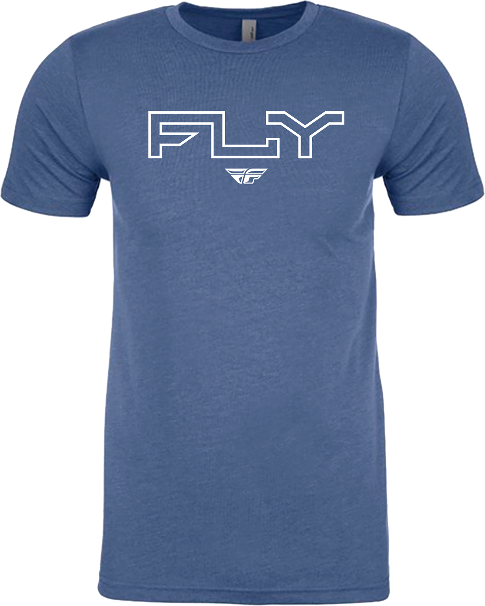Fly Edge Tee Cool Blue Heather Lg