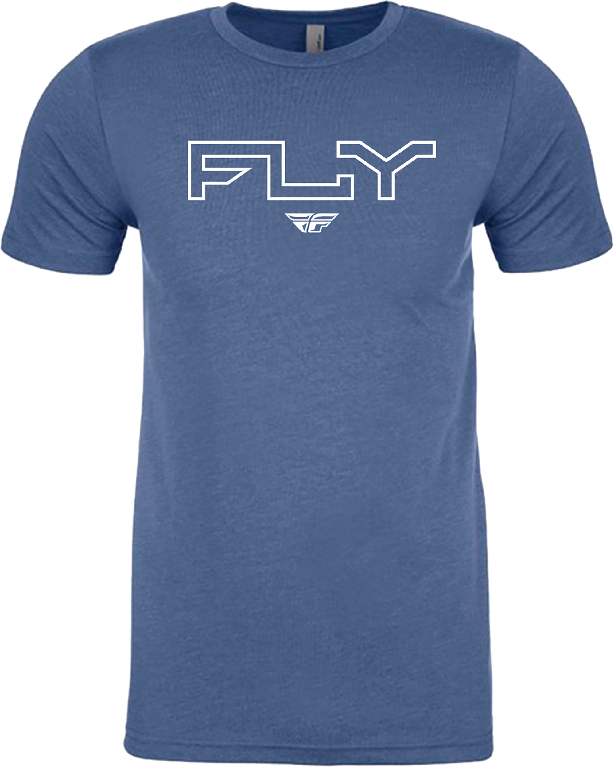 Fly Edge Tee Cool Blue Heather Lg