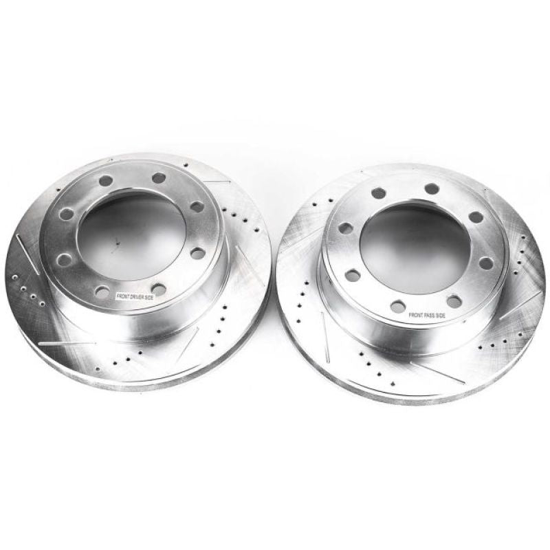 Power Stop 00-05 Ford Excursion Front Evolution Drilled &amp; Slotted Rotors - Pair