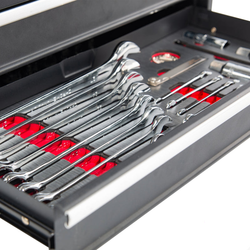 BikeMaster 3 Drawer Toolbox -  Includes 129 Piece Tool Set