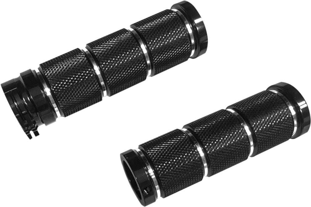 Grip Set Retro Black Dual Cable