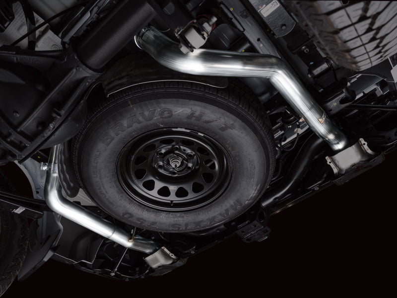 AWE 4th Gen GM 1500 5.3L 0FG Catback Split Rear Exit (w/ Bumper Cutouts) - OE Tips