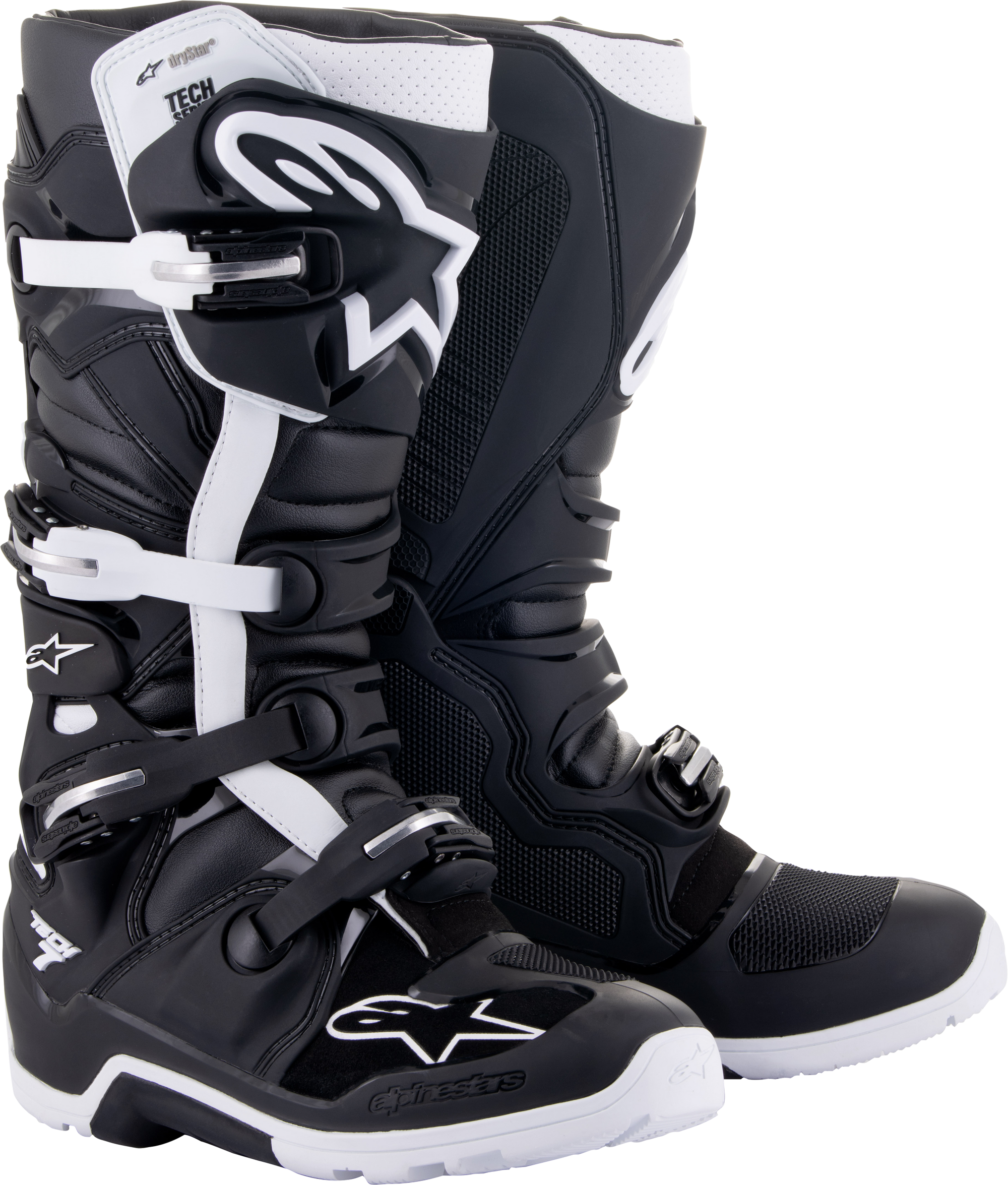 Tech 7 Enduro Drystar Boots Black/White Sz 10