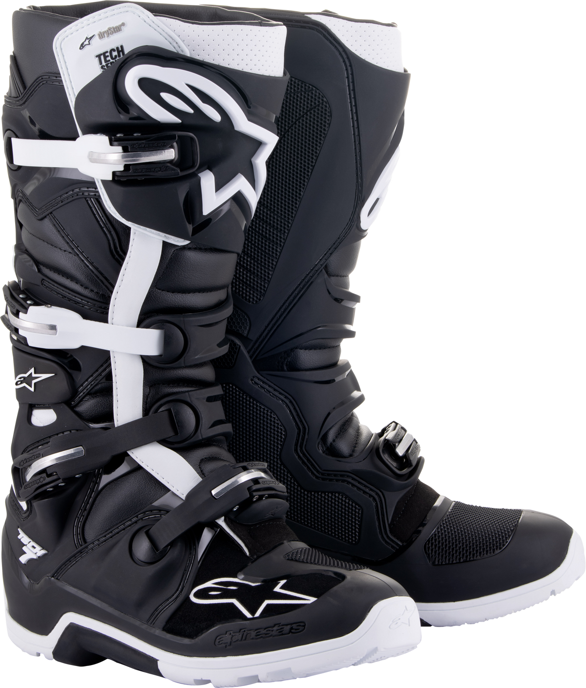 Tech 7 Enduro Drystar Boots Black/White Sz 8