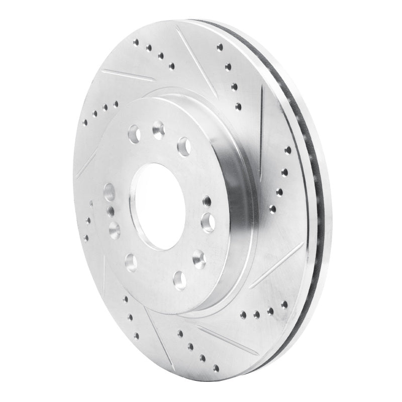 DFC 05-20 Cadillac Escalade EXT Front Right Drilled & Slotted Silver Brake Rotor