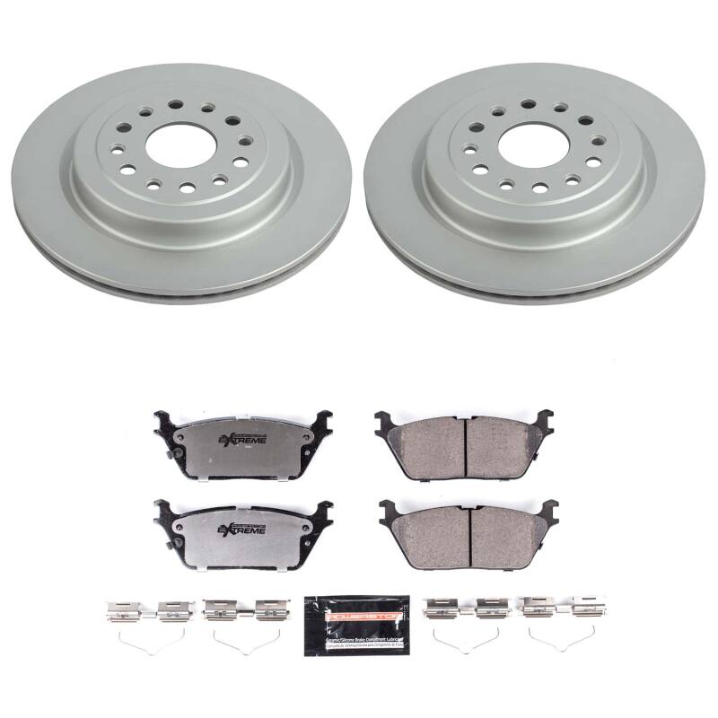 Power Stop 19-25 Ram 1500 Rear Z36 Coated Truck &amp; Tow Brake Kit