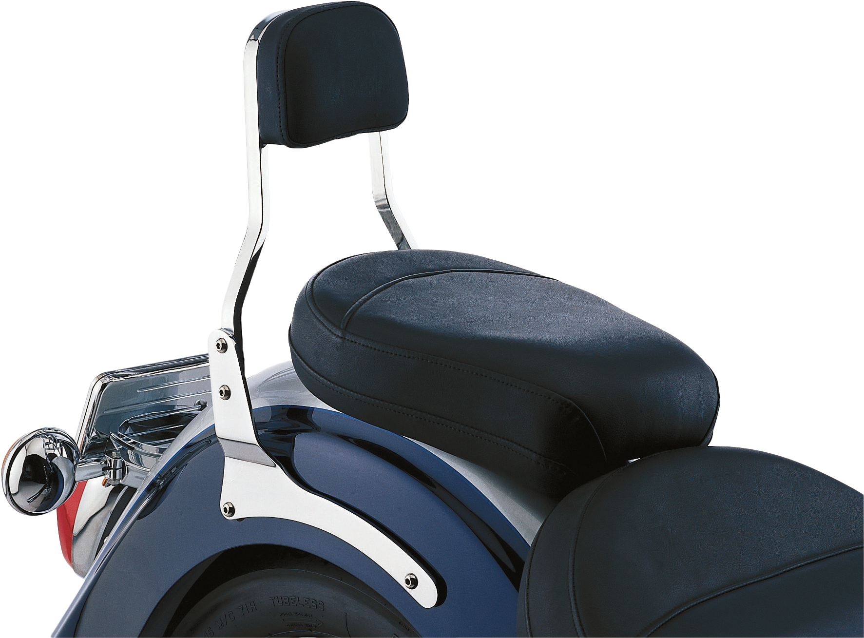 Short Sissy Bar W/Pad Chrome Hon Vt1300 Sabre 10 14