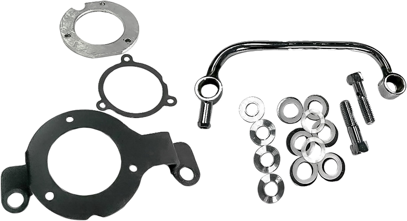 Complete Mnt Kit Breather Tube Black M8 (Ex 23 Cvo)