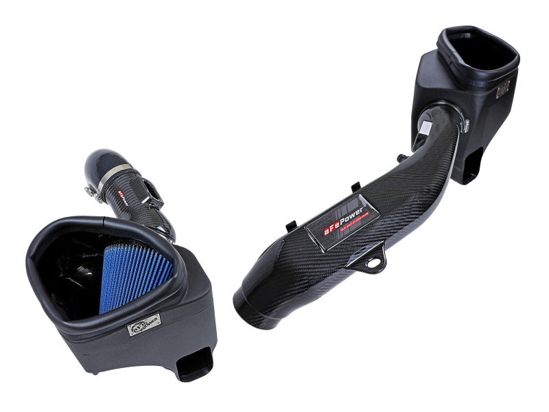 aFe Track Series Stg 2 Carbon Fiber Intake w/Pro 5R Media 15-20 BMW M3/M4(F80/82/83) L6-3.0L(tt) S55