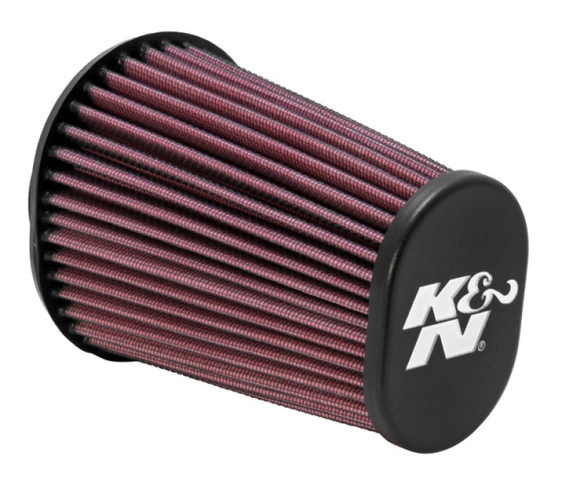 K&amp;N Univrsl Rubber Oval Tprd Filter 2.438in F ID/3.75in B-OW/4.5in B-OL/2.5in T-OW/3.5in T-OL/6in H