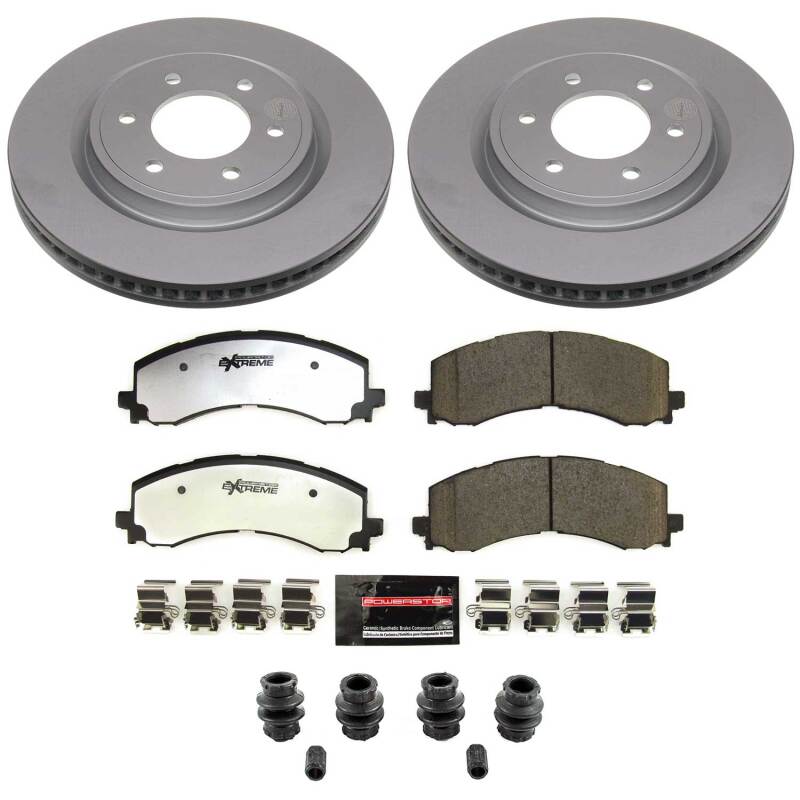 Power Stop 22-25 Ford Bronco Front Z36 Coated Truck &amp; Tow Brake Kit