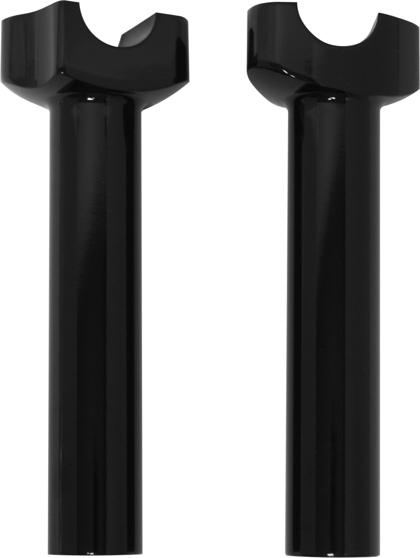 H Bar Risers 6.5"  Straight Black