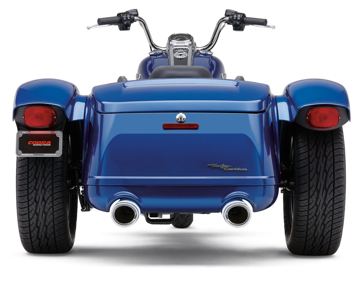 909 Twins 4" Slip Ons Chrome Freewheeler 15 22