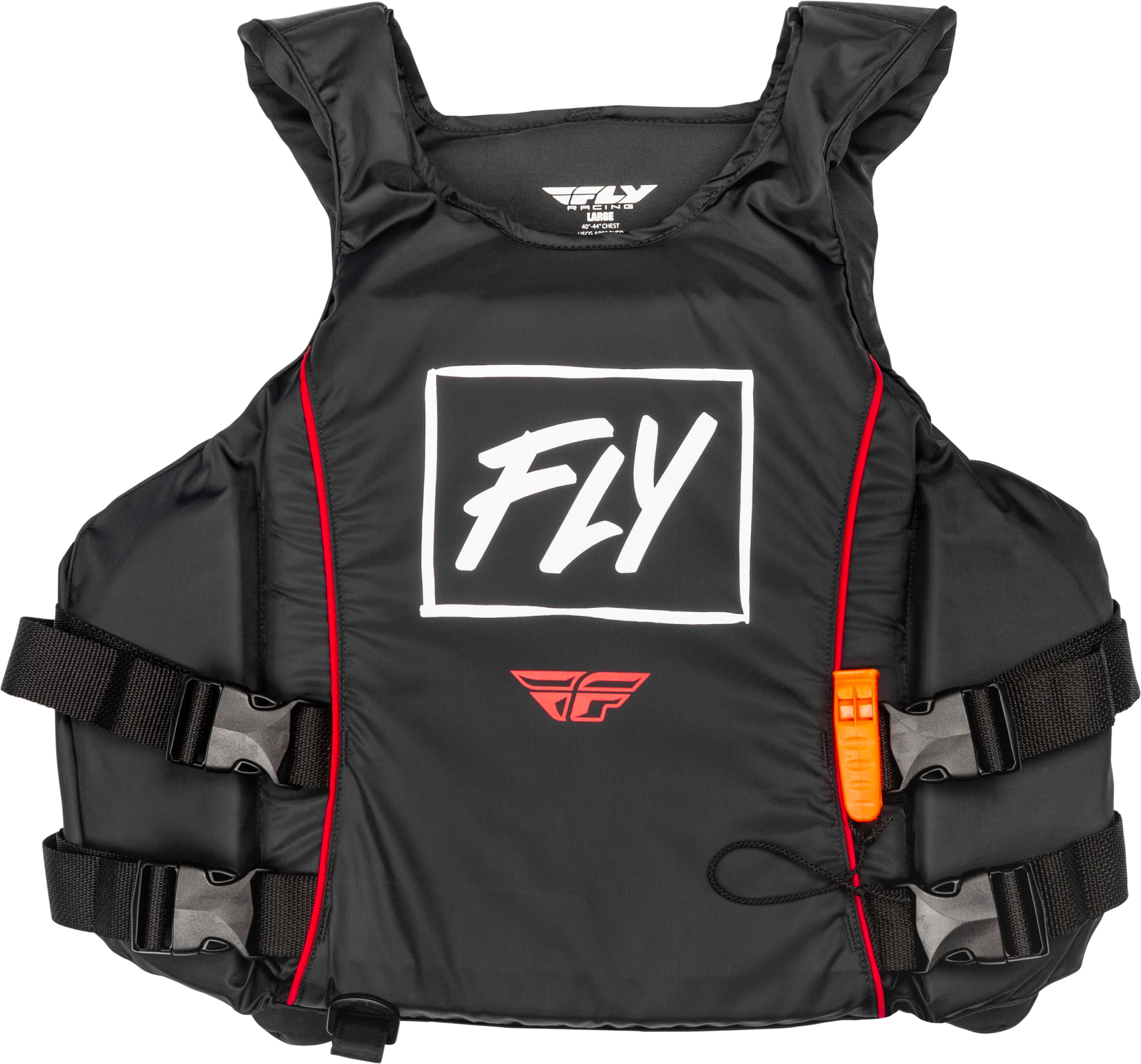 Pullover Flotation Vest Black/White/Red Xl