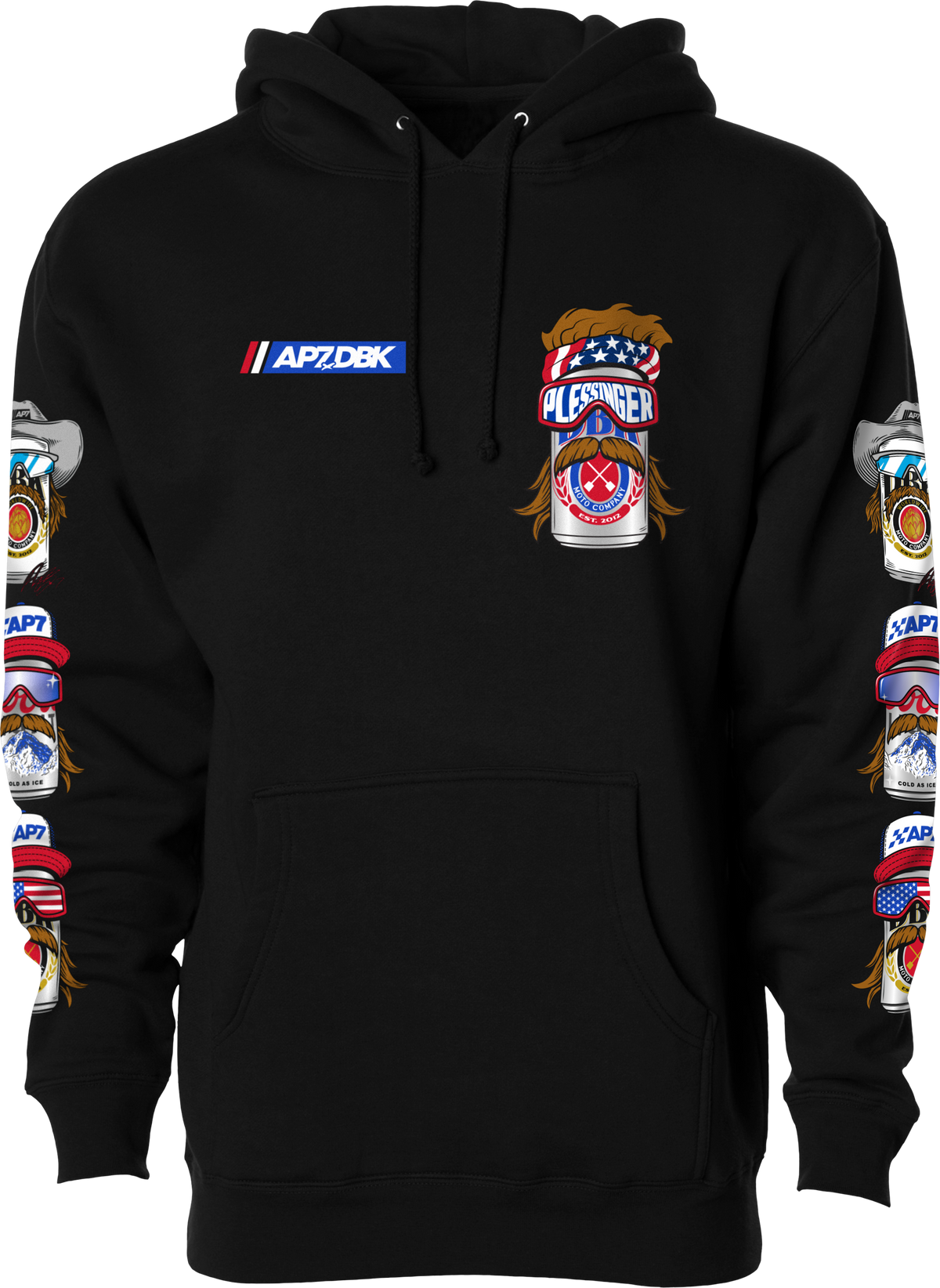 Mullet Madness Hoodie Black 2x