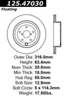 Stoptech 08-10 Subaru Impreza WRX STi Rear Premium High-Carbon CRYO Rotor