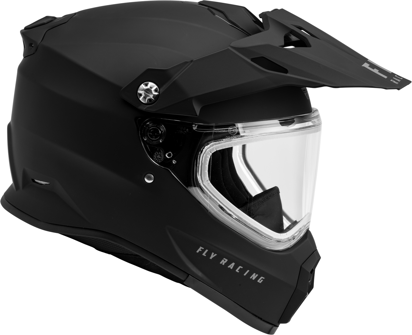 Trekker Cw Solid Helmet Dual Shld Matte Black 2x