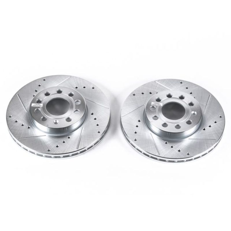 Power Stop 10-13 Audi A3 Front Evolution Drilled &amp; Slotted Rotors - Pair