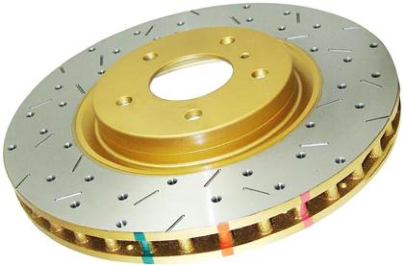 DBA 14-18 Volkswagen GTI (w/Performance Pkg) Front 4000 Series Drilled &amp; Slotted Rotor