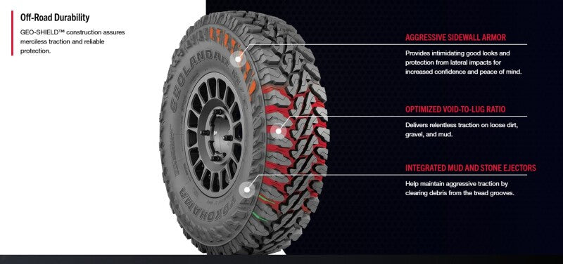 Yokohama Geolandar M/T G003 SXS Tire - 32X9.50R15 101Q