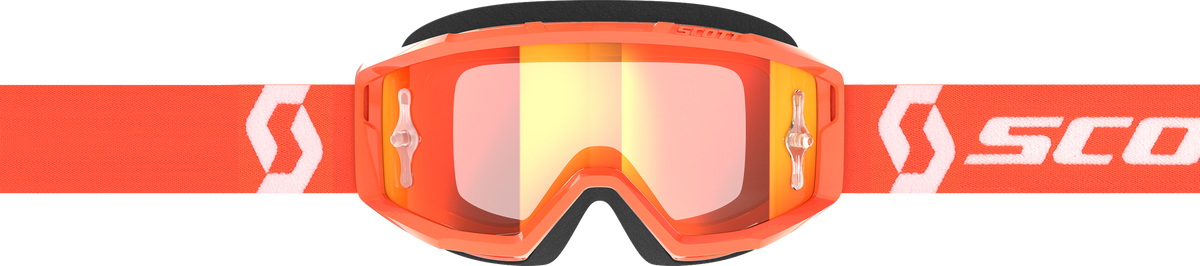 Primal Goggle Orange/White Orange Chrome Works