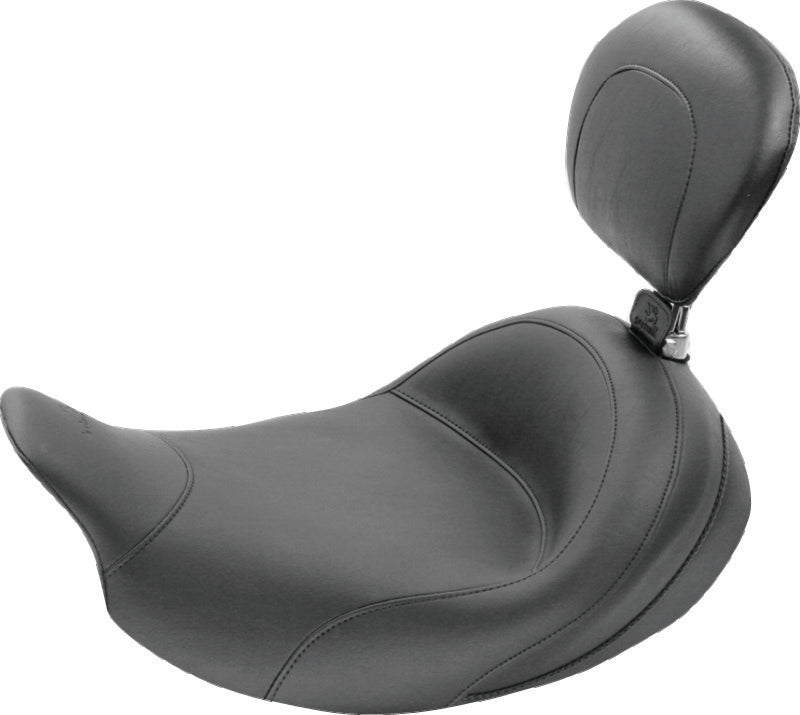 Mustang 08-21 Harley Electra Glide Std, Rd Glide ,Rd King, Str Glide Std Touring Solo Seat - Black