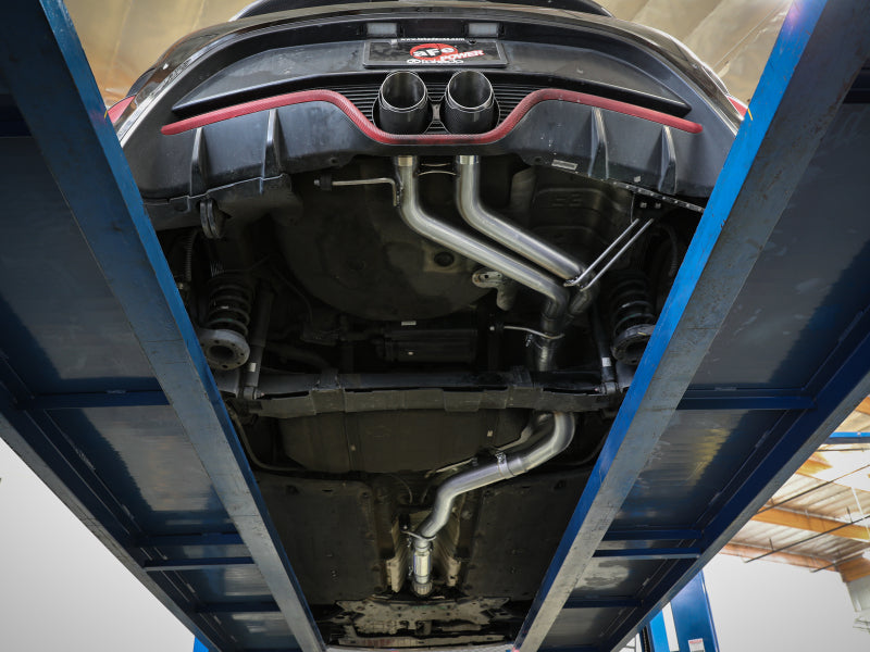 aFe Takeda 2-1/2in to 3in SS-304 Cat-Back Exhaust w/ Blue Flame Tips 13-17 Hyundai Veloster L4-1.6L