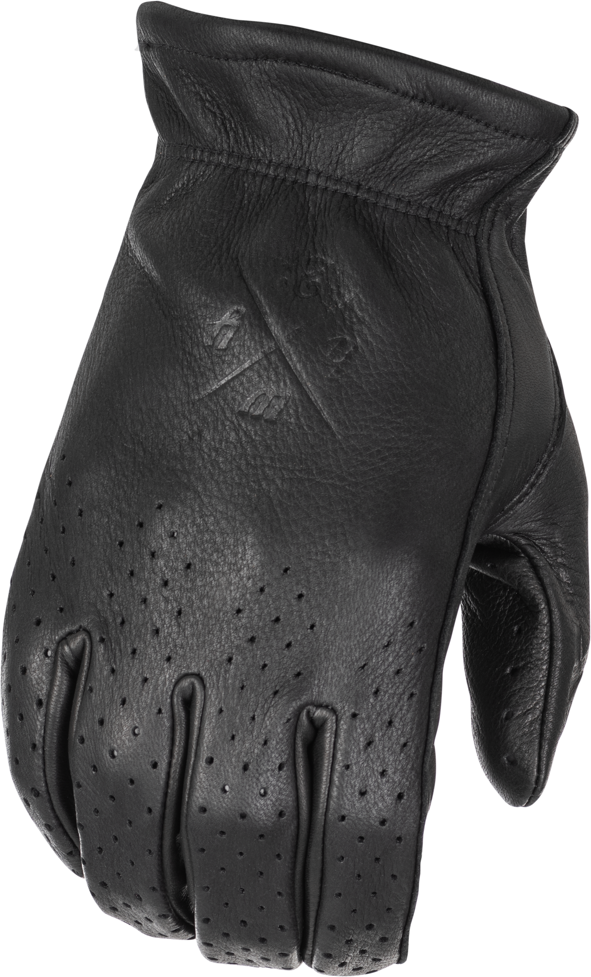 Louie Perforated Gloves Black Sm